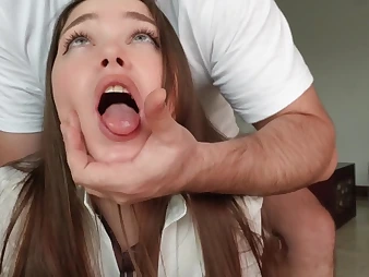 Bonnie Blaze gets her tight ass drilled unending surcease college off out of one's mind her step-sister's big cock
