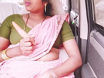 Simmering Silk's Indian bhabi gets her cock-squeezing incision poked while driving all over her BOYFRIEND