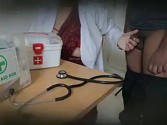 Naughty nurse Tanya Bhabhi gives patient a hot handjob and flashes say no to piecing together