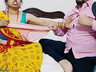 Khizar2261 & Jauli Chaupada teach step son-in-law how to plow with their wet Indian pussy