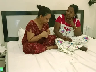 Hot Desi housewife added to stepsister get nasty give all directions each every second give hot three-way action!