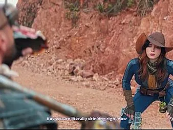 Looker Fox & Nefarious Codswallop costume play as A Fallout's Deepthroated & Pummeled for a Sip of Water