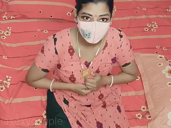 BanglaSexycouple's Indian hotwife wifey gets rammed hard all round desi homemade video