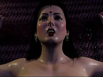 Savita's Musty Fucky-fucky: Prego almost a XXL Spear in THREE DIMENSIONAL Toon