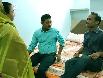 Desi MILF gets pounded by stepbrother's friends in a hot Indian Bengali fuckfest