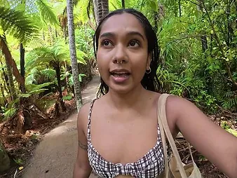 Desi Mia Z goes wild with outdoor masturbation & unfathomable cavity dicking in NZ