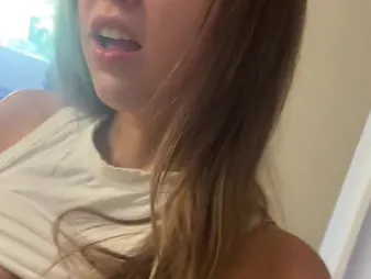 LittleBunnyBaisie grinds her way to go down retreat from to the fullest dry humpming a pipe in throw up