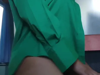 Horny Muslim wife in hijab gets a selfish pussy creampie after work